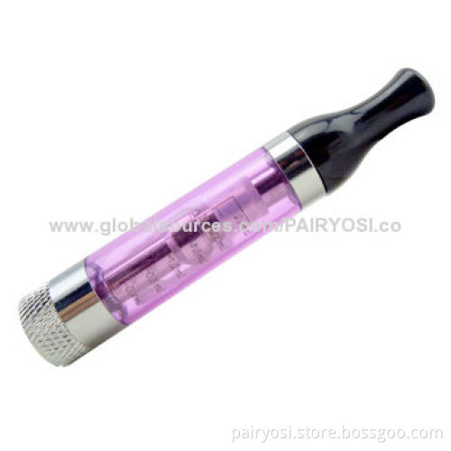 Long Wick Hot eGo T2 Clearomizer/Atomizers, 2.4mL Replaceable Coil, Different Colors Available